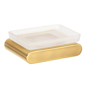 Remer Lounge Мыльница с чашей из матового стекла, подвесная, цвет: oro spazzolato LN10BG