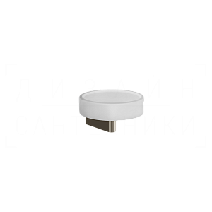 Gessi Origini Мыльница с керамической чашей Neolite, подвесная, цвет: white/nickel PVD 66401#720