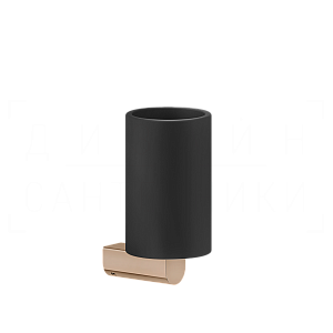 Gessi Rilievo Стакан подвесной, керамический Neolite, цвет: black/copper PVD 59508#030