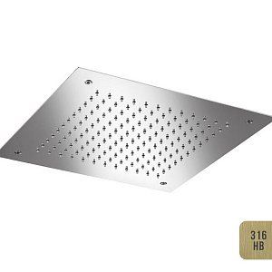 Almar Square 380 Потолочный душ 38х38 см, встраиваемый, 1 режим, цвет: brushed high brass E044046.HB316