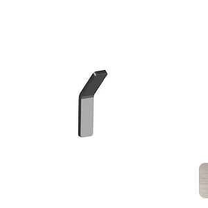 Almar Accessories Крючок для ванной, одинарный, цвет: nickel brushed E310001.NB
