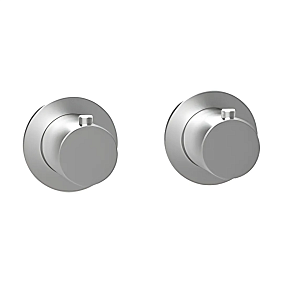 Almar Modular Round Термостат для душа, внешняя часть на 2-3 потр, цвет: brushed stainless steel E180132.316