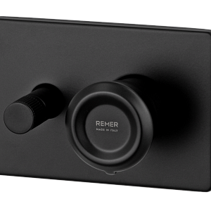 Remer Element Смеситель для ванны встраиваемый, 2 потребителя, с скрытой частью, цвет: nero opaco ET09HRGNO