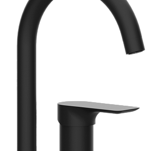 Remer Infinity Смеситель для раковины, без д/к, высота излива 14 см, цвет: nero opaco I57NO