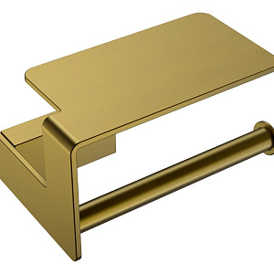 Boheme Q Держатель туалетной бумаги с полочкой, подвесной, цвет: bronze 10941-BR