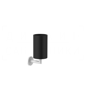 Gessi Ventaglio Стакан подвесной, керамический Neolite, цвет: black/matte white 63608#279