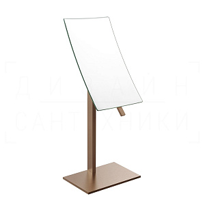 Gessi Inverso/Rettangolo Косметическое зеркало настольное, 2-х увеличение, цвет: copper brushed PVD 20988#708