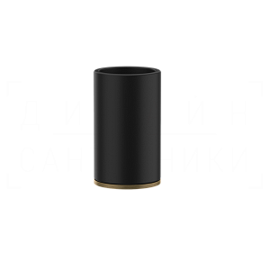 Gessi Inciso Стакан настольный, керамический Neolite, цвет: black/antique brass 58532#713