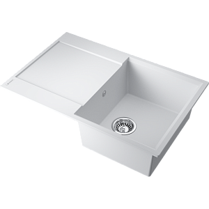 Omoikiri Daisen 78T-WH Кухонная мойка Tetogranit 78x51 см, цвет: белый 4993522