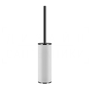 Gessi Inciso Ершик для унитаза напольный, с кермической колбой Neolite, цвет: white/black metal PVD 58543#706