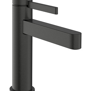 Hansgrohe Finoris Смеситель для раковины, с д/к, излив 13,9 см, цвет: шлифованный черный хром 76024340