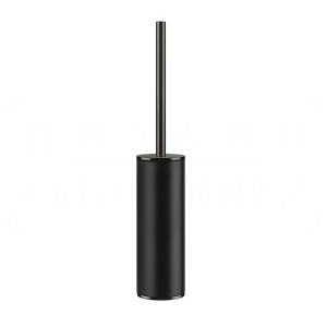 Gessi Inciso Ершик для унитаза напольный, колба Neolite, цвет: black/black metal brushed PVD 58544#707