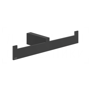 Gessi Inverso/Rettangolo Полотенцедержатель двойной 26,5 см, подвесной, цвет: matte black 20915#299