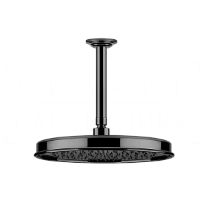 Gessi Venti20 Верхний душ d32,8 см, потолочный кронштейн, 1 вид струи, цвет: black metal PVD 65153#706