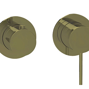 Almar Modular Round Смеситель для душа, внешняя часть на 2 потребителя, цвет: brushed high brass E180141.HB