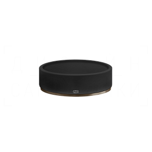 Gessi 316 Мыльница с керамической чашей Neolite, настольная, цвет: black/coffee bronze brushed PVD 54726#761