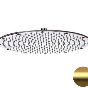 Remer Верхний душ 35 см, 1 режим, без кронштейна, цвет: oro spazzolato 359MMXLBG