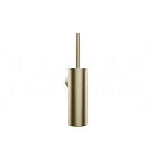 Gessi Rilievo Ершик для унитаза подвесной, с латунной колбой, цвет: brushed brass PVD 59519#727