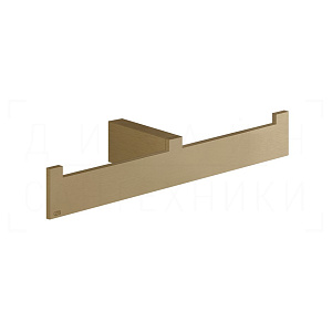 Gessi Inverso/Rettangolo Полотенцедержатель двойной 26,5 см, подвесн., цвет: deep bronze brushed PVD 20915#791