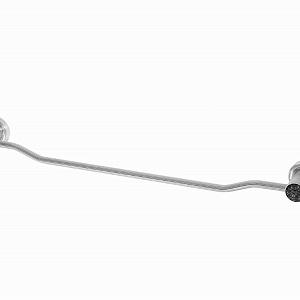 Boheme Royal Cristal Полотенцедержатель 63 см, подвесной, цвет: chrome/black 10922-CR-B
