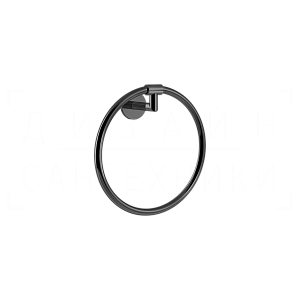 Gessi Ingranaggio Полотенцедержатель кольцевой d22,2 см, подвесной, цвет: black metal PVD 63909#706