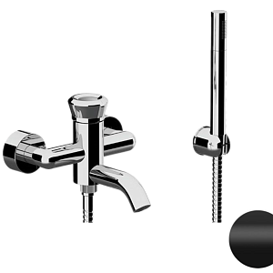 Remer Element Смеситель для ванны с душем, лейка, держатель, шланг 150 см, цвет: nero opaco ET02NO