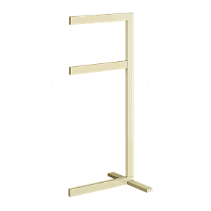 Gessi Inverso/Rettangolo Стойка напольная с двойным полотенцедержателем, цвет: brass PVD 20939#710