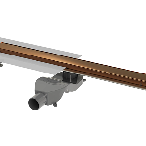 Boheme Premium Linear Трап линейный 80 см нерж. сталь, решетка с щелью для воды, цвет:brushed bronze 982-80-BRB