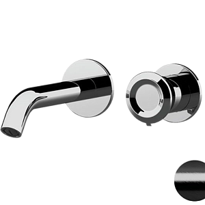 Remer Element Смеситель для раковины, излив 16,6 см, цвет: cromo nero spazzolato ET15PCFP