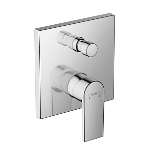 Hansgrohe Vernis Shape Смеситель для ванны встраиваемый на 2 потребителя, внешняя часть, цвет: хром 71469000