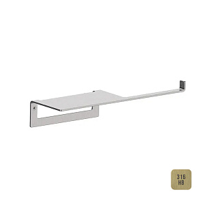 Almar Accessories Держатель туалетной бумаги с полкой, цвет: brushed high brass E317000.HB316