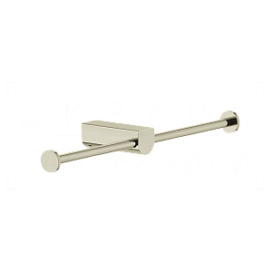 Gessi Rilievo Двойной держатель туалетной бумаги открытый, подвесной, цвет: nickel PVD 59415#720