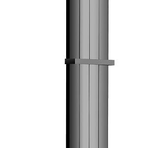 Boheme Flat Полотенцесушитель электрический 25x150h см, цвет: shine gun metall 725-SGM