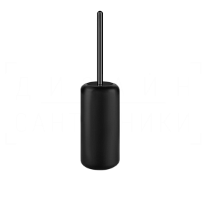 Gessi Goccia Ершик для унитаза напольный, с кермической колбой Gres, цвет: black/black metal PVD 38044#706