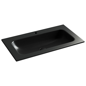 Ceramicanova Grace Раковина накладная 81х45,7 см, без перелива, цвет: черный матовый CN7012MB