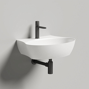 Salini Alda Wall 01 Раковина подвесная округлая 58x45x15h см, цвет: белый матовый 140321M