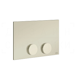 Gessi Anello Кнопка смыва для инсталляции Tece, 2 режима, латунь, цвет: nickel PVD 54629#720