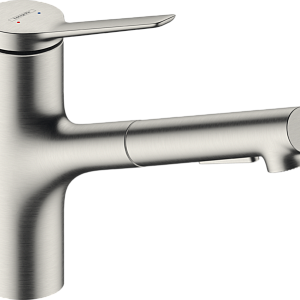 Hansgrohe Zesis Смеситель для кухни с выдвижным изливом, цвет: нержавеющая сталь 74803800