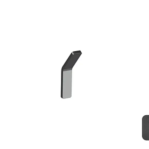 Almar Accessories Крючок для ванной, одинарный, цвет: brushed absolute black E310001.AB