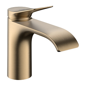 Hansgrohe Vivenis Смеситель для раковины, без донного клапана, излив 13,3 см, цвет: шлифов. бронза 75013140