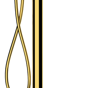 Remer Infinity Смеситель для ванны напольный, излив 18 см, со скрытой частью, цвет: oro lucido I08DO