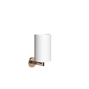 Gessi Ingranaggio Стакан подвесной, керамический Neolite, цвет: white/copper PVD 63807#030