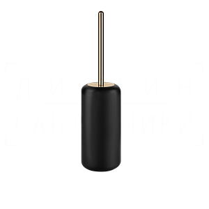 Gessi Goccia Ершик для унитаза напольный, с кермической колбой Gres, цвет: black/warm bronze PVD 38044#735