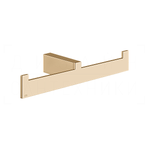 Gessi Inverso/Rettangolo Полотенцедержатель двойной 26,5 см, подвесной, цвет: warm bronze PVD 20915#735
