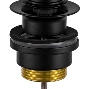Remer Донный клапан click-clack универсальный, цвет: nero opaco 905CCR114NO