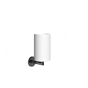 Gessi Ingranaggio Стакан подвесной, керамический Neolite, цвет: white/black metal PVD 63807#706