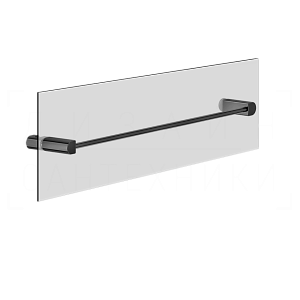 Gessi Rilievo Полотенцедержатель для крепления на стекло 47,8 см, цвет: black metal PVD 59564#706