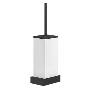 Gessi Inverso/Rettangolo Ершик для унитаза подвесной, колба Neolite, цвет: white/matte black 20819#299