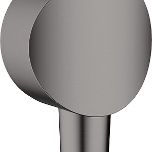 Hansgrohe FixFit S Шланговое подключение с клапаном обратного тока, цвет: шлифованный черный хром 26453340