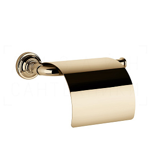 Gessi Venti20 Держатель туалетной бумаги с крышкой, подвесной, цвет: warm bronze PVD 65449#735